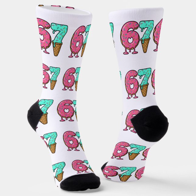 Chaussette Chaussettes de glace de Noël 67, design dégoulinan (Angulaire)