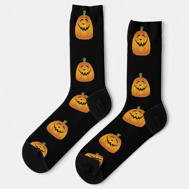 Chaussette Chaussettes de Halloween Citrouille (Gauche)