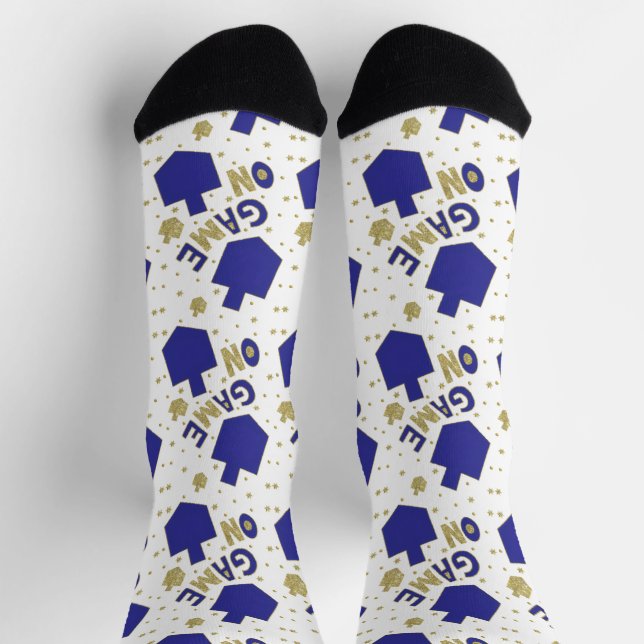 Chaussette Chaussettes de Hanukkah "Jeu activé" (Haut)