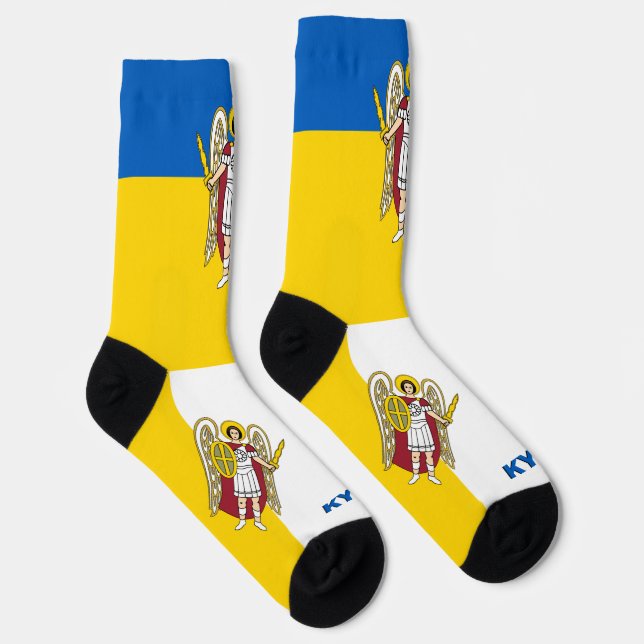 Chaussette Chaussettes de Kiev, Drapeau ukrainien, Ukraine pa (Droite)