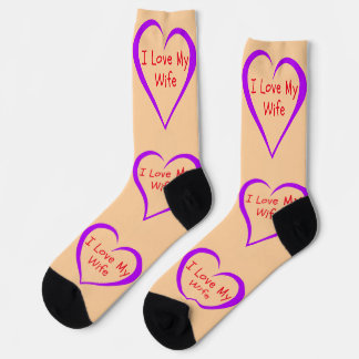 Chaussette Chaussettes de la Saint-Valentin J'aime ma femme