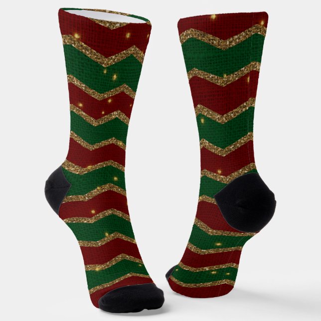Chaussette Chaussettes de l'équipage - Chaussettes de Noël fe (Angulaire)