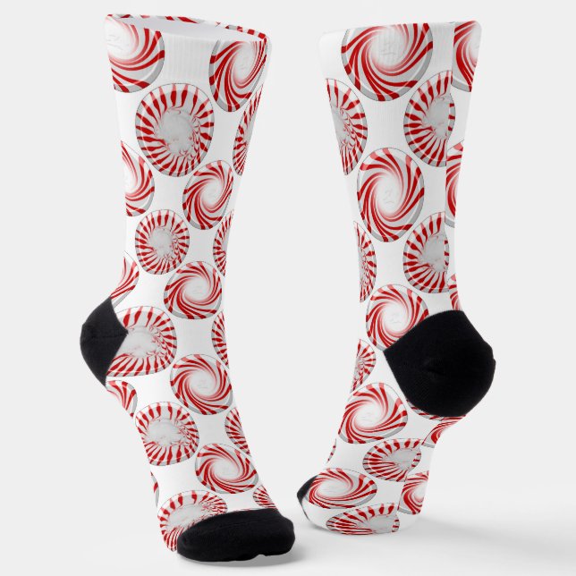Chaussette Chaussettes de l'équipage de bonbons à la menthe p (Angulaire)