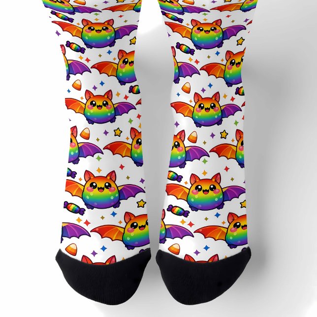 Chaussette 🦇🌈 Chaussettes de l'équipage de l'éclatement d'é (Créateur téléchargé)
