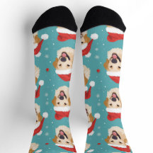 Chaussettes de l'équipage de Noël du voyageur doré