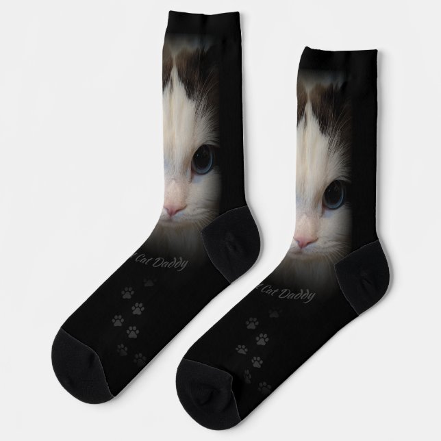 Chaussette Chaussettes de l'équipage du meilleur chat du mond (Gauche)