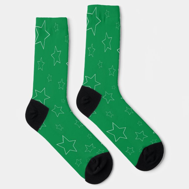 Chaussette Chaussettes de l'équipage Green Stars (Droite)