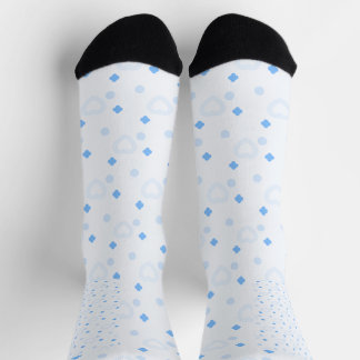 Chaussette Chaussettes de l'équipage Motif Coeur Bleu