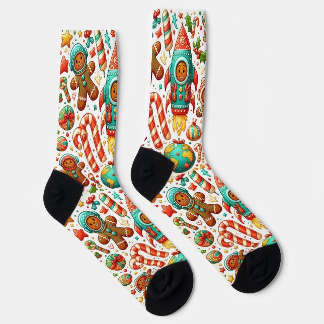 Chaussette Chaussettes de l'équipage spatial au pain d'épice  (Droite)