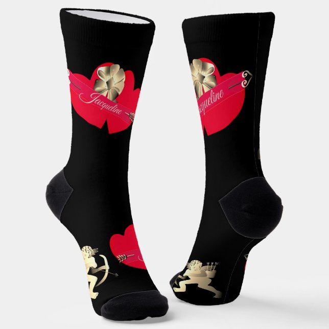 Chaussette Chaussettes de l'équipe de Cupidon pour la Saint-V (Angulaire)