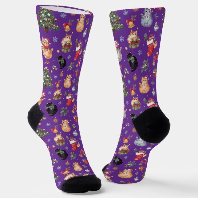 Chaussette Chaussettes de l'équipe de l'amour des chats de No (Angulaire)