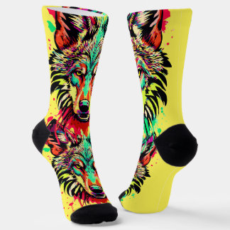 Chaussette Chaussettes de loup | Chaussettes de tête de loup