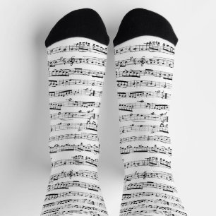 Chaussette Chaussettes de musique - Notes musicales Chaussett