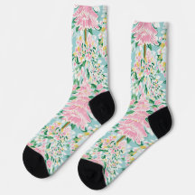 Chaussettes de Noël à l'arbre pastel élégant