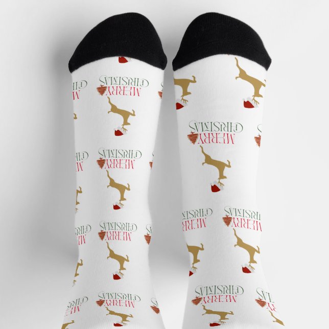 Chaussette Chaussettes de Noël Moderne des Fêtes (Haut)