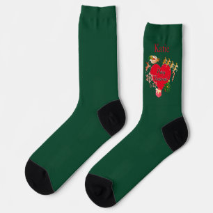 Chaussette Chaussettes de Noël "Père Noël Coeurs de rennesCha