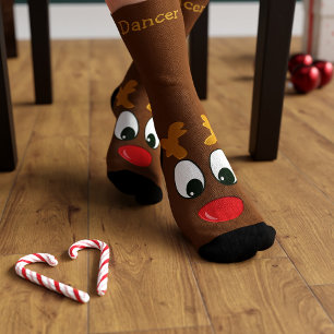 Chaussette Chaussettes de Noël personnalisées Reindeer