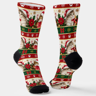 Chaussette Chaussettes de Noël pour chat | Kitten festif & em