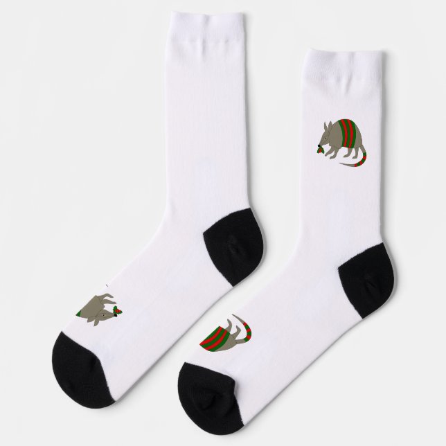 Chaussette Chaussettes de Noël pour l'équipage du tatou (Gauche)