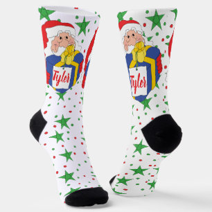 Chaussette Chaussettes de Noël Santa Briquet