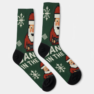 Chaussette Chaussettes de Noël Santa Gamer