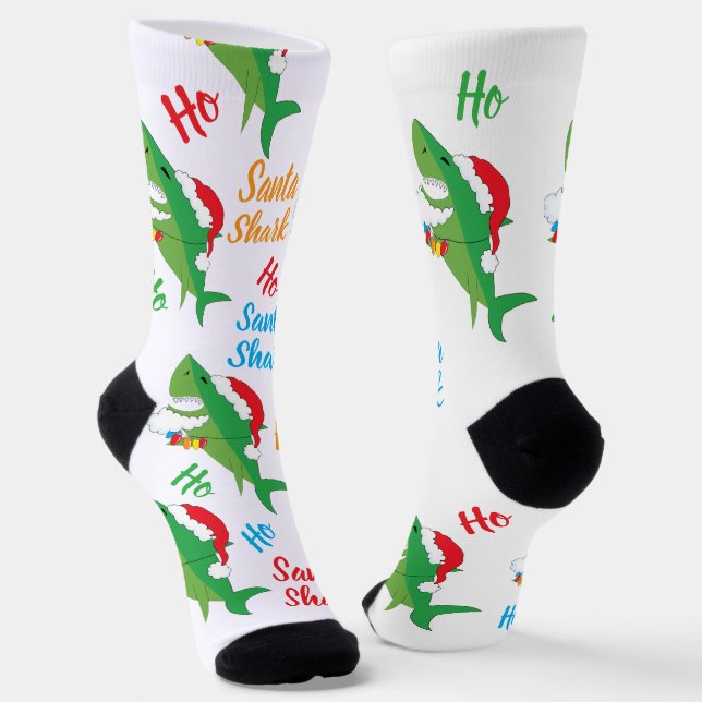 Chaussette Chaussettes de Noël Santa Shark (Angulaire)