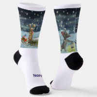 Chaussettes de Noël souris
