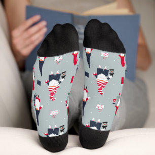 Chaussette Chaussettes de Noël tendance gnome coloré cadeau d