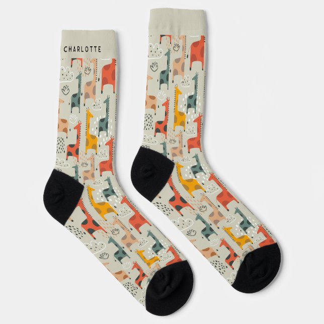 Chaussette Chaussettes de nom personnalisées (Droite)
