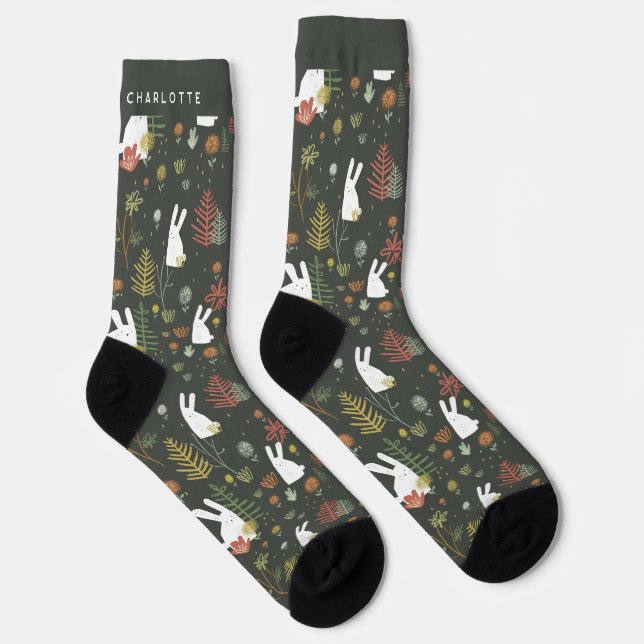 Chaussette Chaussettes de nom personnalisées (Droite)