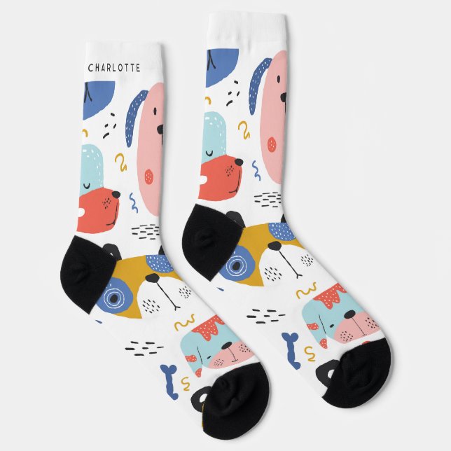 Chaussette Chaussettes de nom personnalisées (Droite)