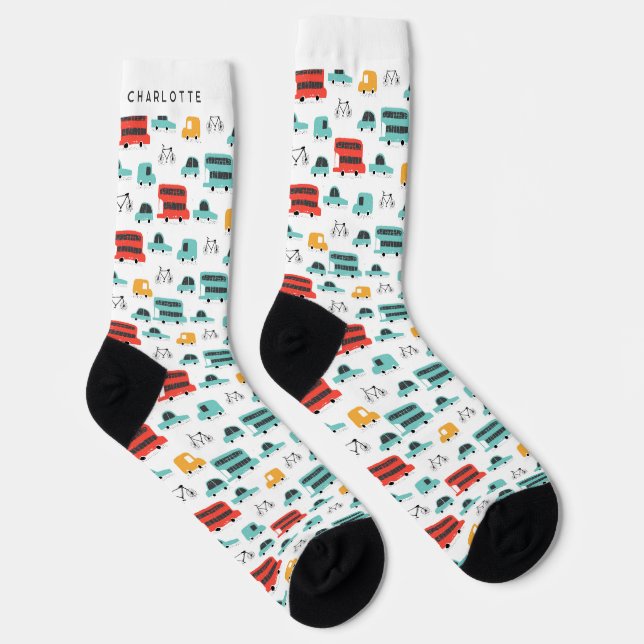 Chaussette Chaussettes de nom personnalisées (Droite)
