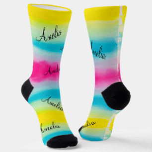 Chaussette Chaussettes de nom personnalisées HAMbyWG