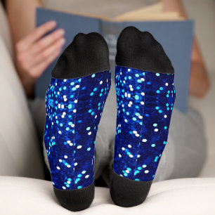 Chaussette Chaussettes de Parties scintillant bleue