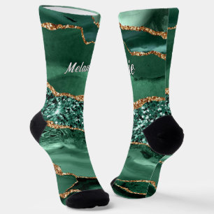 Chaussette Chaussettes de Parties scintillant Emerald Green G