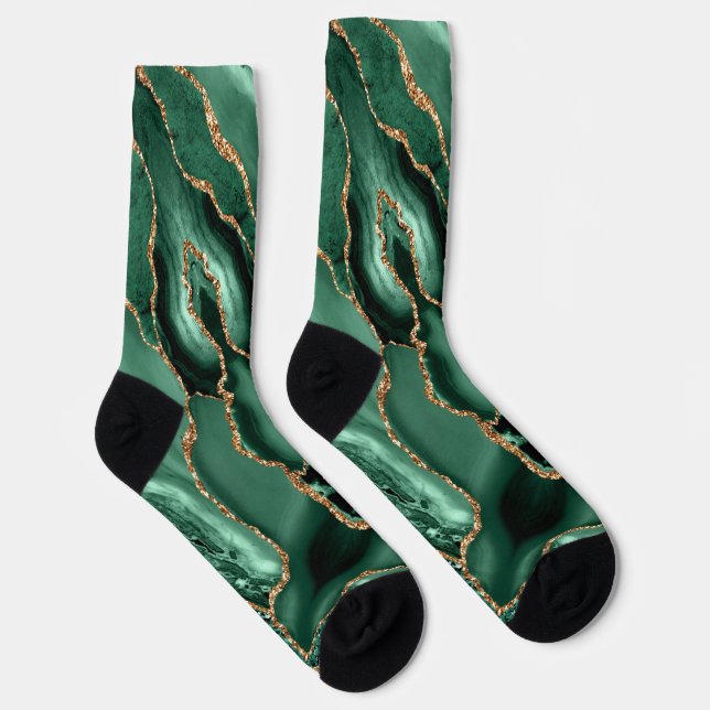 Chaussette Chaussettes de Parties scintillant Emerald Green G (Droite)