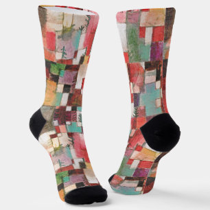 Chaussette Chaussettes de peinture abstraite d'art fin Rythme