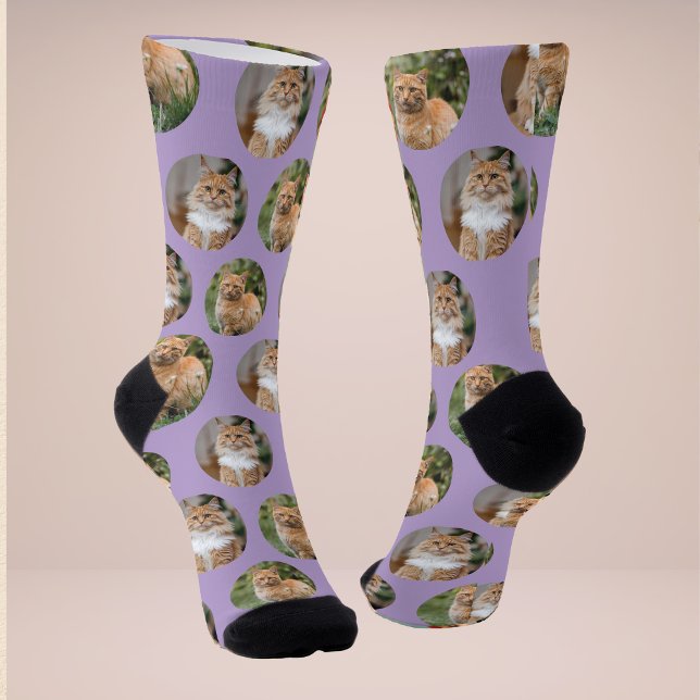 Chaussette Chaussettes de photo de chat Cute Pet 2 (Créateur téléchargé)