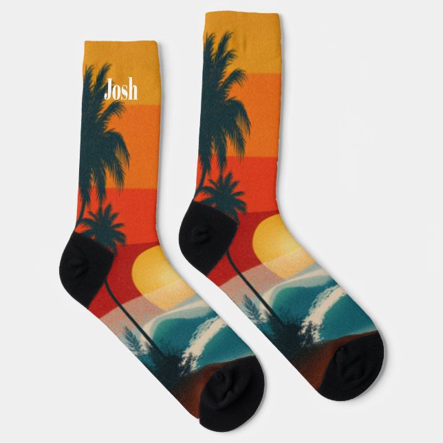 Chaussette Chaussettes de plage tropicale (Droite)
