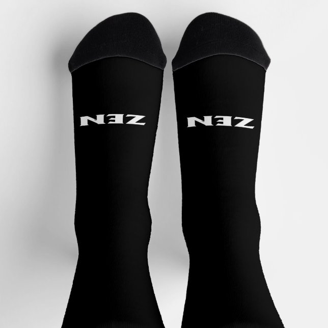 Chaussette Chaussettes de qualité supérieure en blanc noir (Haut)