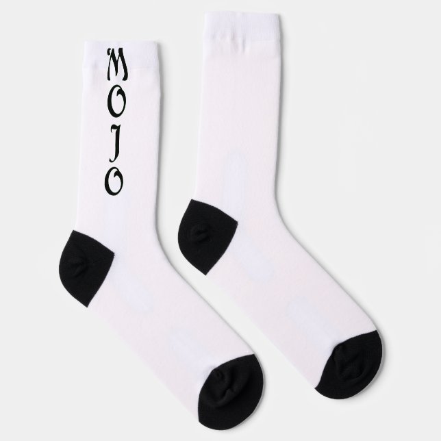 Chaussette Chaussettes de qualité supérieure noir et blanc mo (Droite)