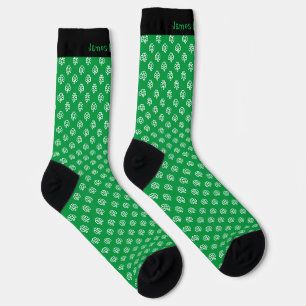 Chaussette Chaussettes de Shamrock Vert Irlandais Personnalis