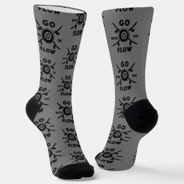 Chaussette Chaussettes de skateboard aller avec le flux sur G (Angulaire)