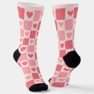 Chaussette Chaussettes de sport à motif coeurs peints amour