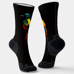 Chaussette Chaussettes de sport Black 4 Luxe Crew Oiseau Arc-