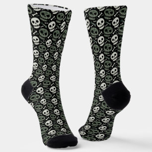Chaussette Chaussettes de squelette Halloween amusantes