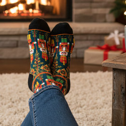 Chaussette Chaussettes de vacances personnalisées de soldat d