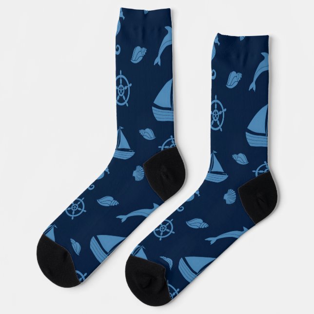 Chaussette chaussettes de vie océanique (Gauche)
