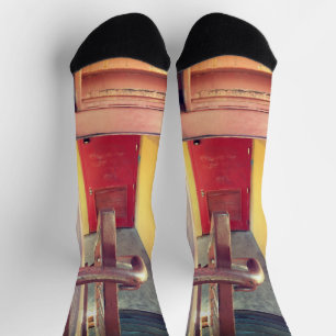 Chaussette Chaussettes de ville à motif rustique urbain pour