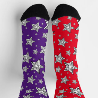 Chaussette Chaussettes Dépareillées Avec Des Étoiles